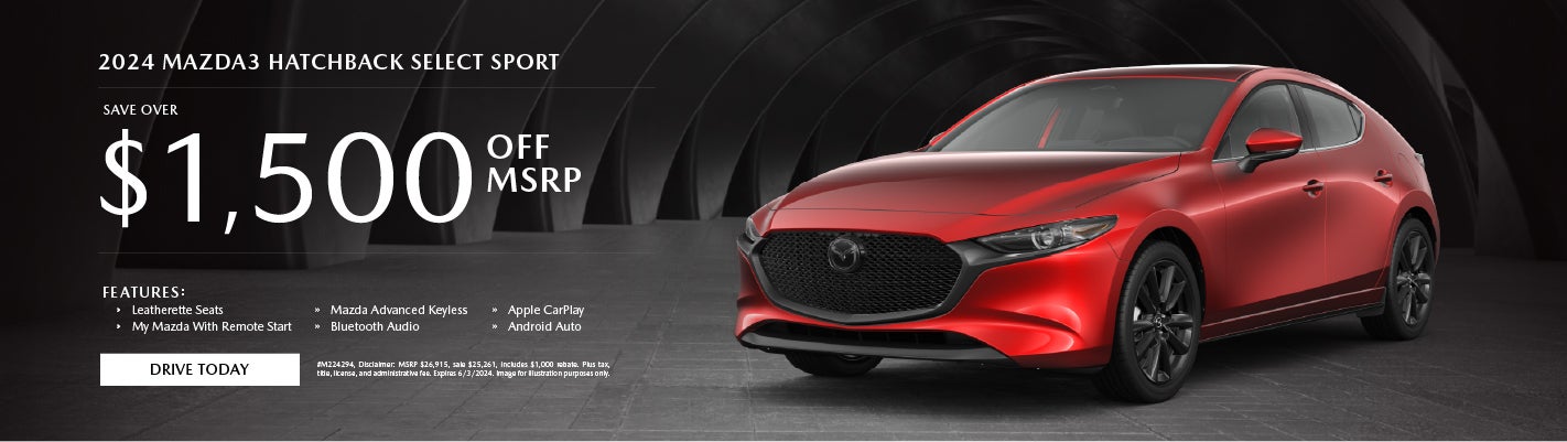 2024 Mazda3 Hatchback Select Sport