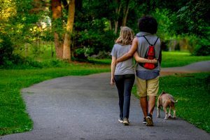 couple in the park