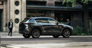 A Mazda CX-5 Skyactiv-D parked on the street in Wichita, KS