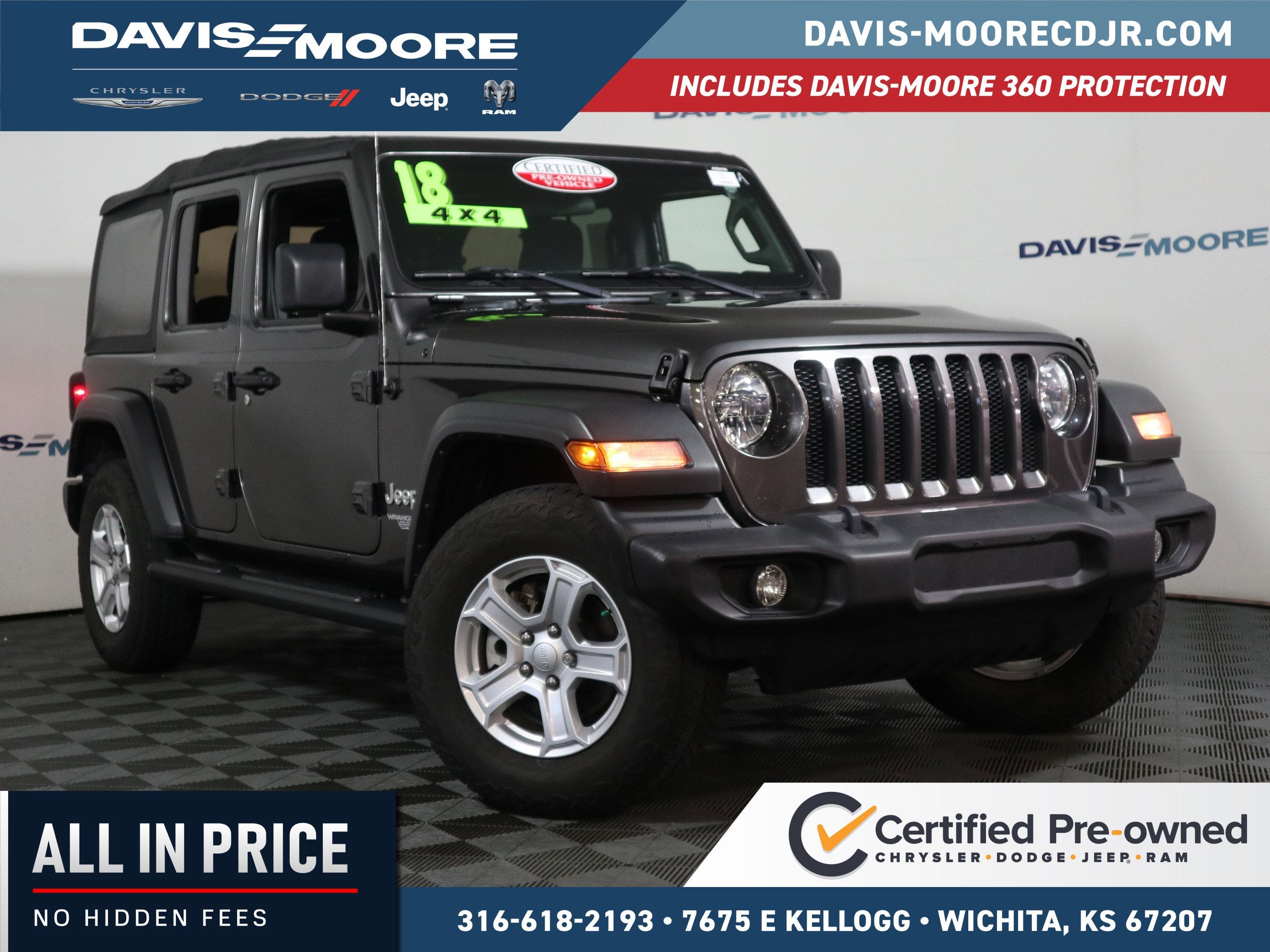 2018 Jeep Wrangler Unlimited Sport S 4x4