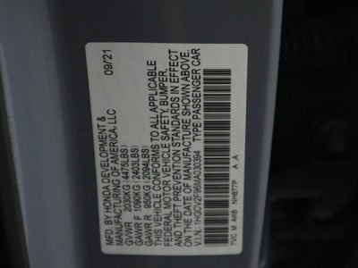 2021 Honda Accord Sedan Touring