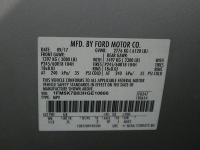 2017 Ford Explorer Base