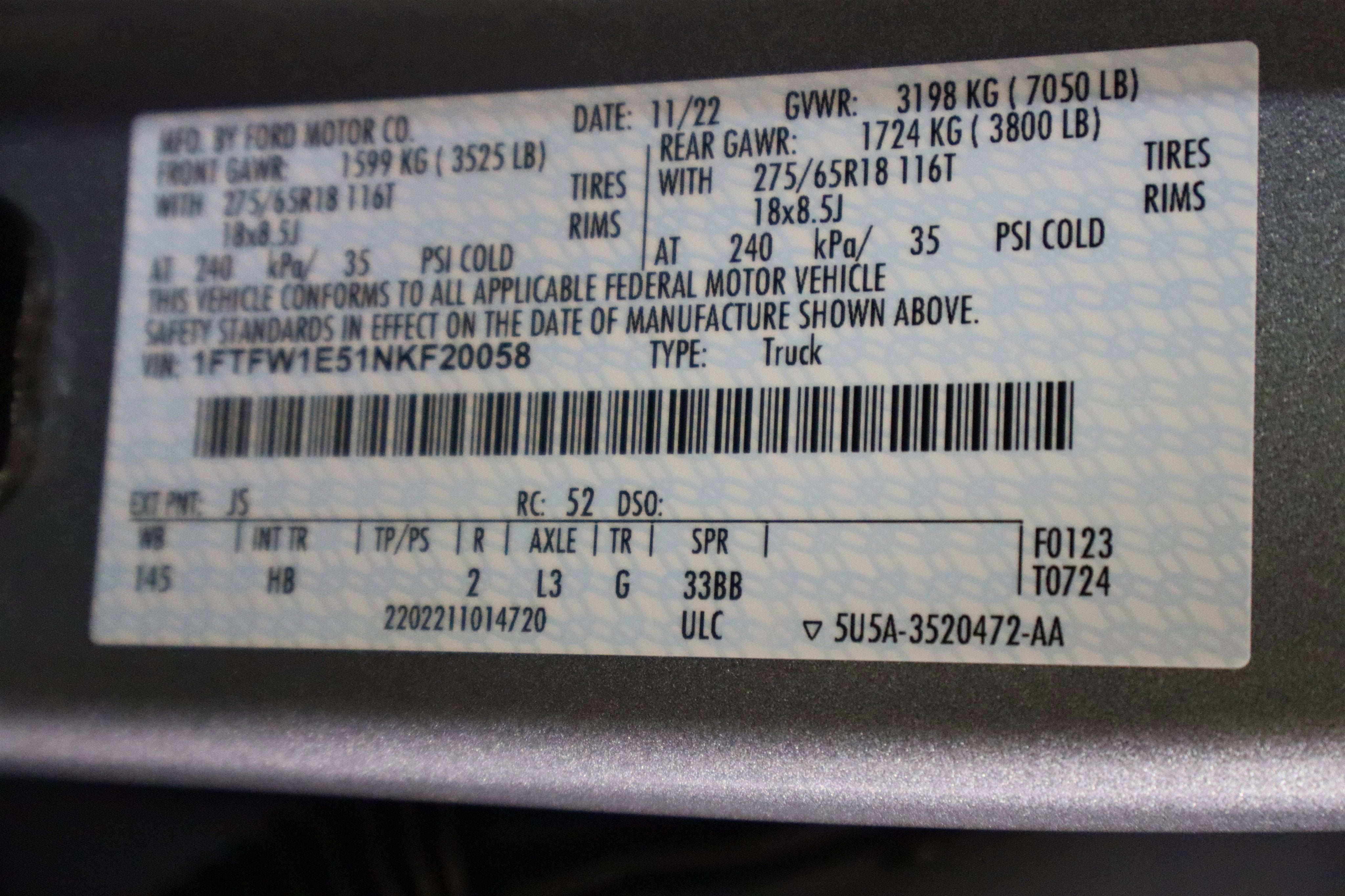 2022 Ford F-150 LARIAT