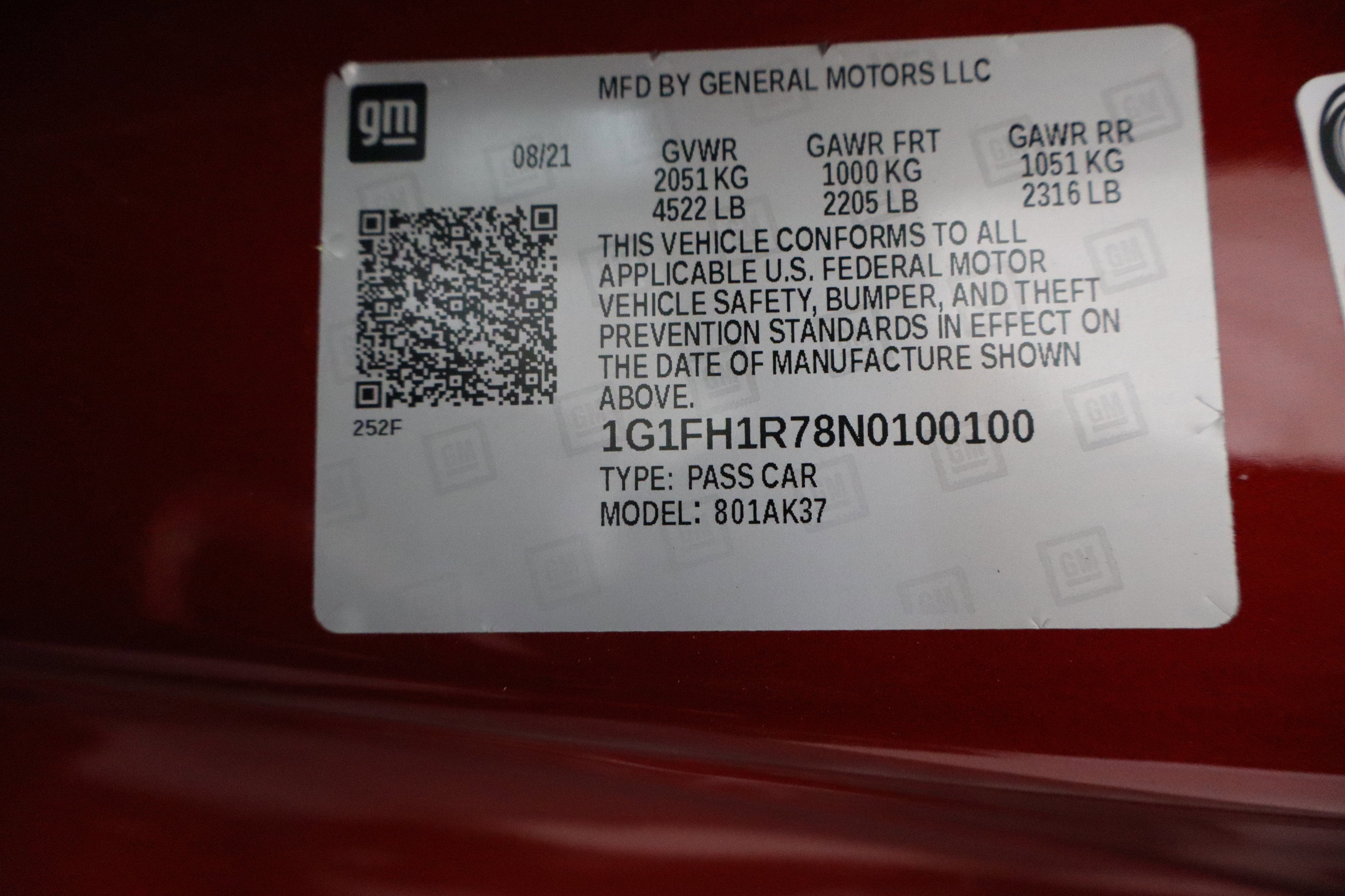 2022 Chevrolet Camaro 2SS