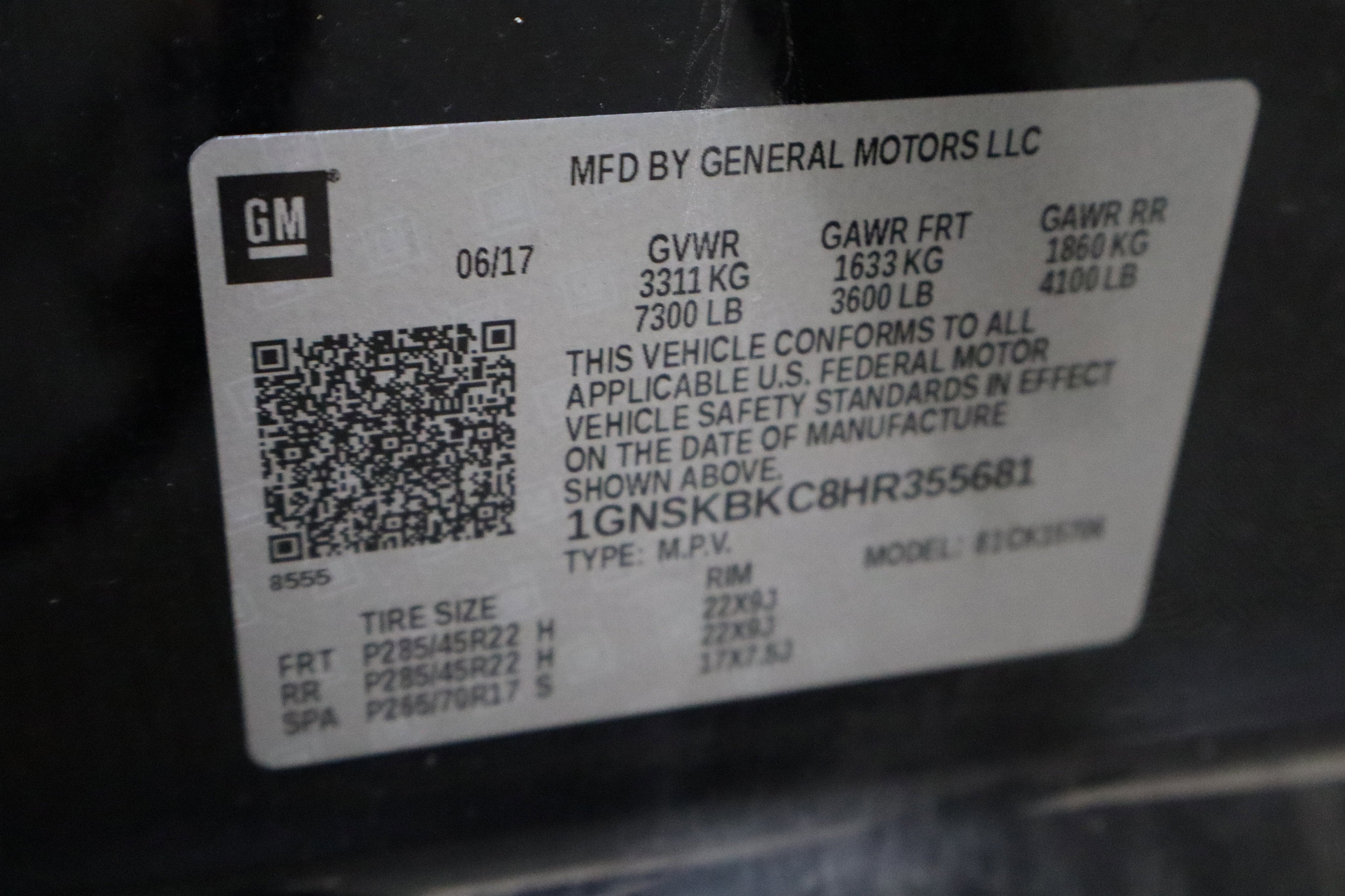 2017 Chevrolet Tahoe LT