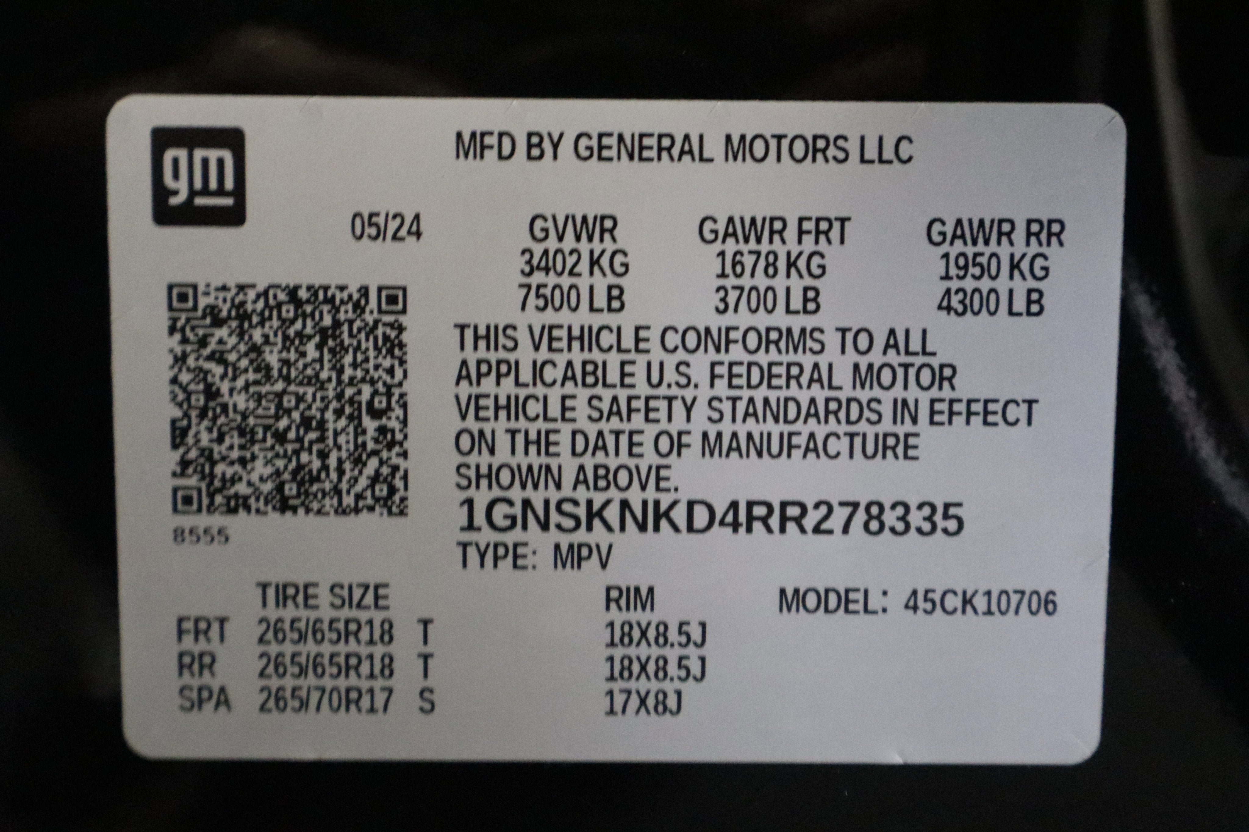 2024 Chevrolet Tahoe LT