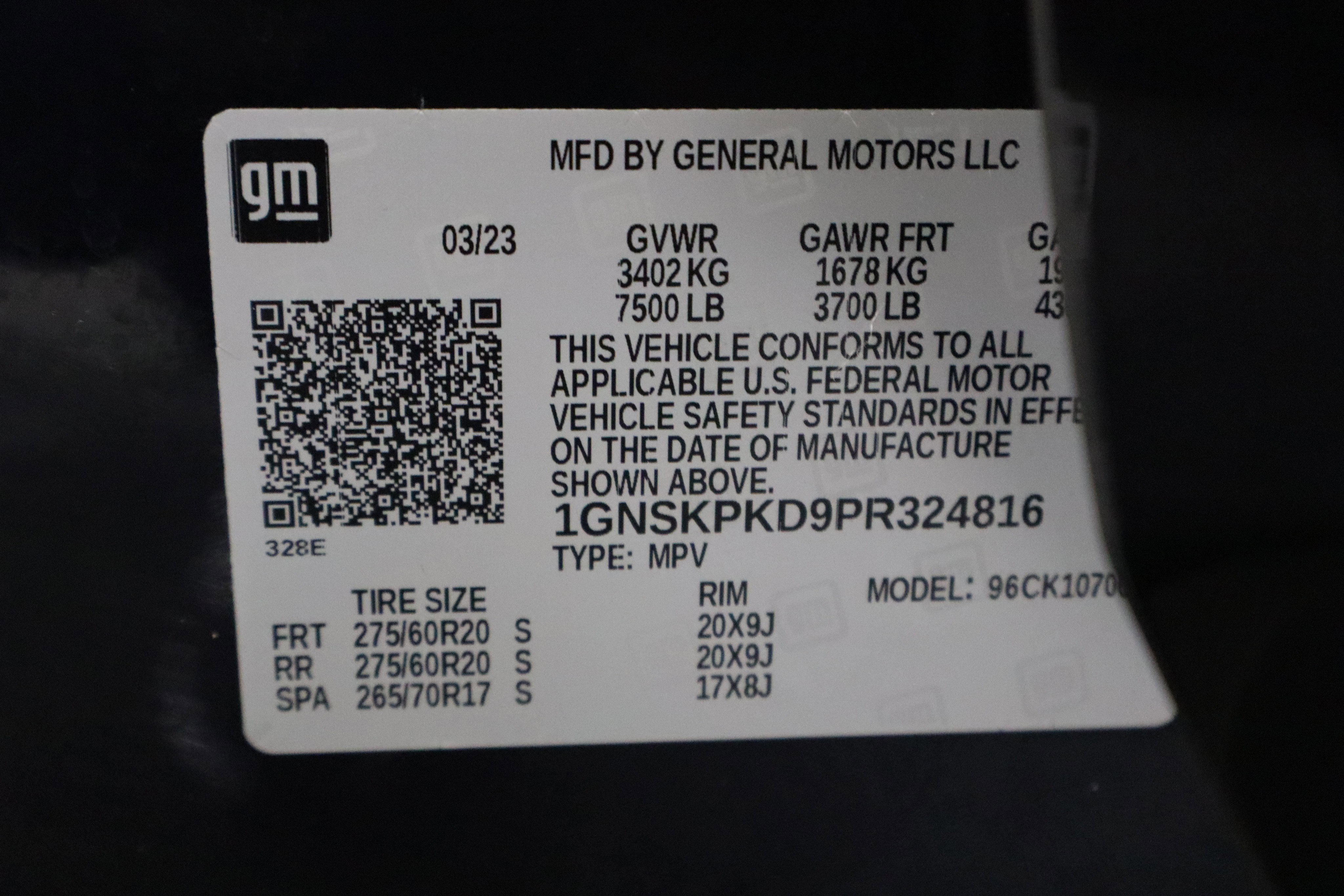 2023 Chevrolet Tahoe Z71