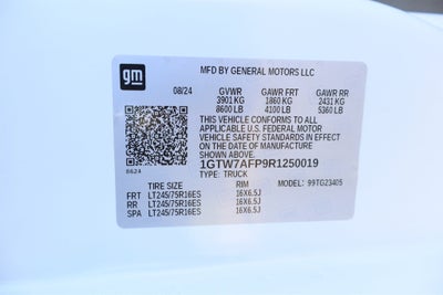 2024 GMC Savana Cargo Van Work Van