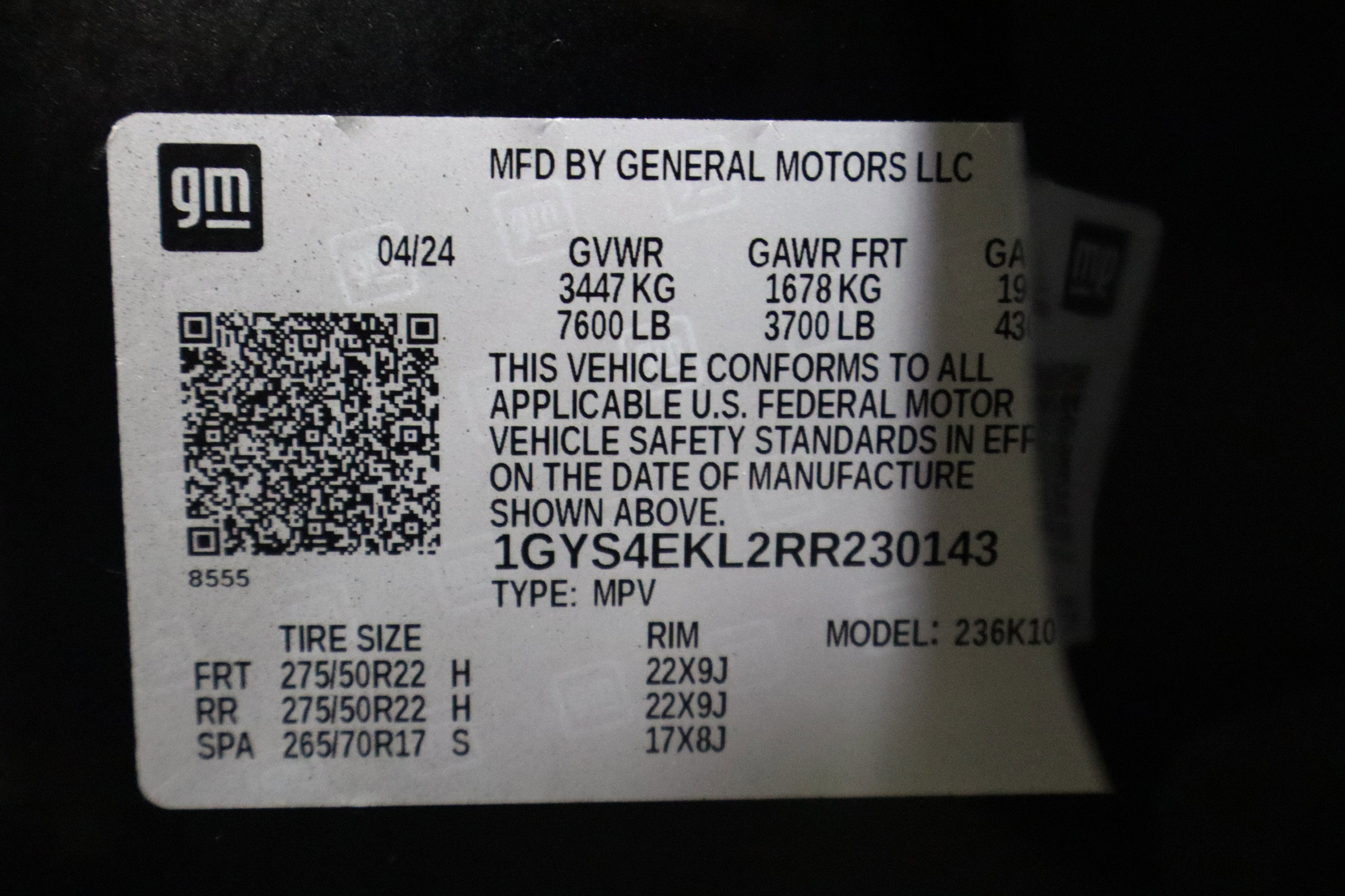 2024 Cadillac Escalade 4WD Sport