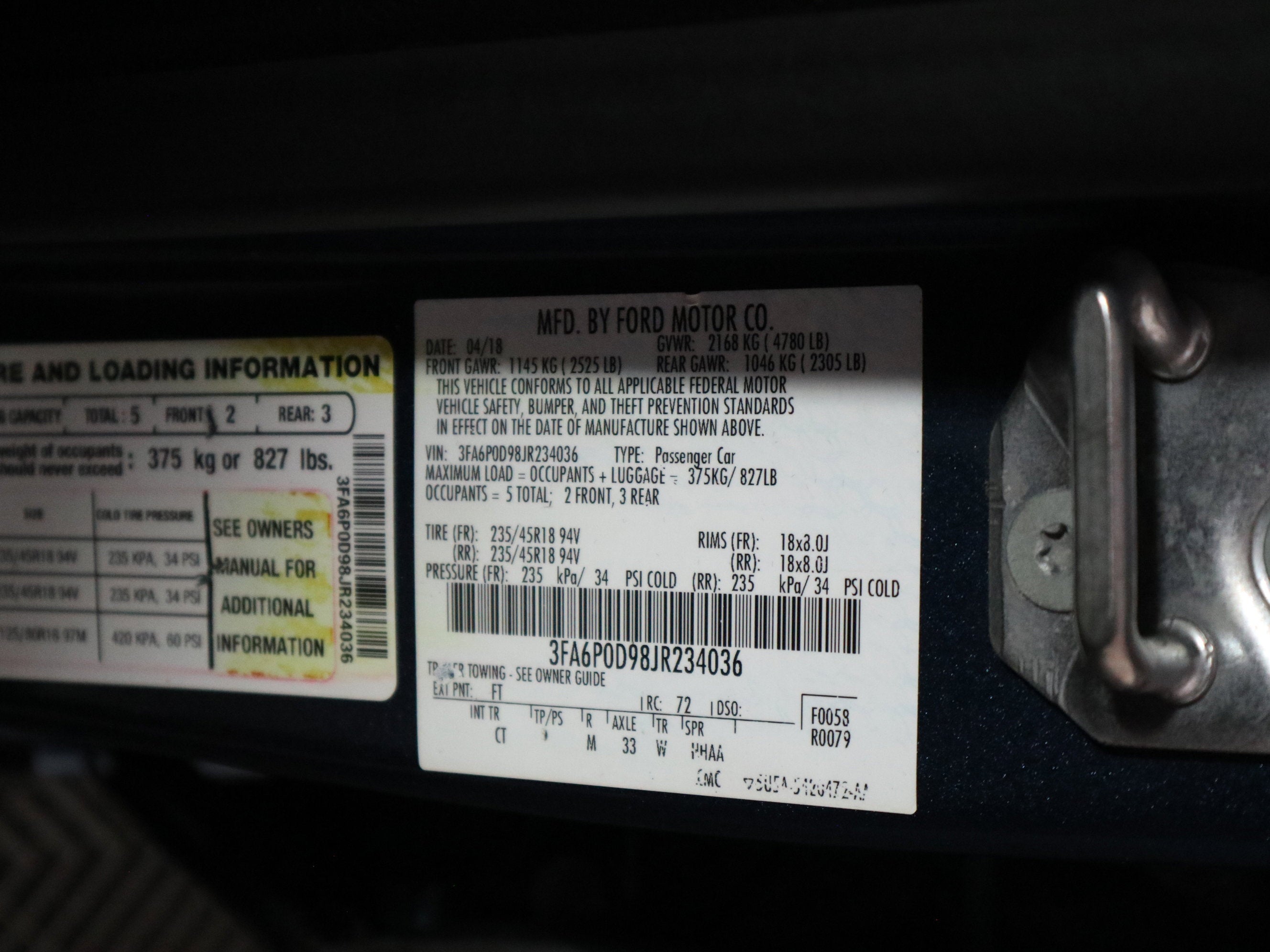 2018 Ford Fusion Titanium AWD