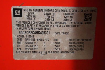 2017 Chevrolet Silverado 1500 LT