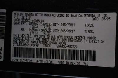 2025 Toyota Tacoma 4WD SR5