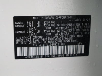 2022 Subaru Outback Onyx Edition XT