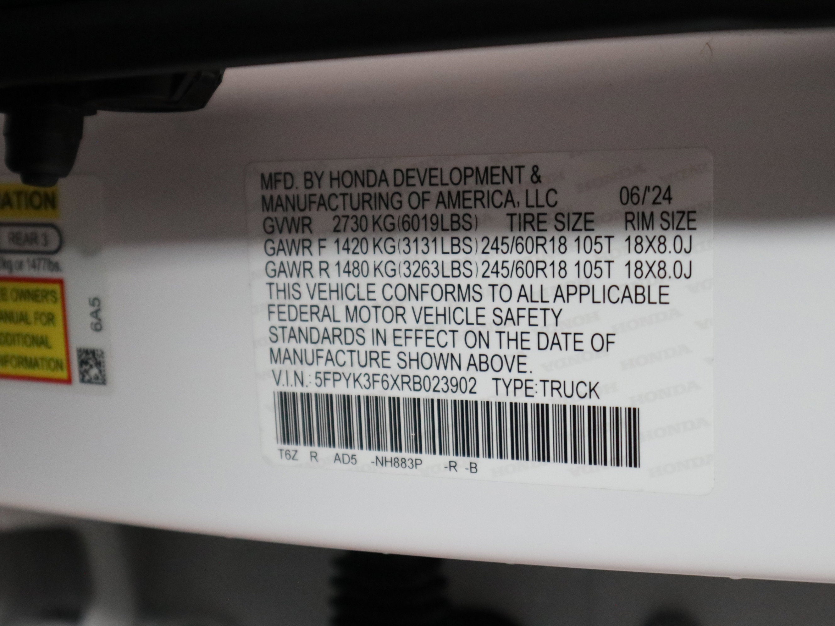 2024 Honda Ridgeline TrailSport AWD