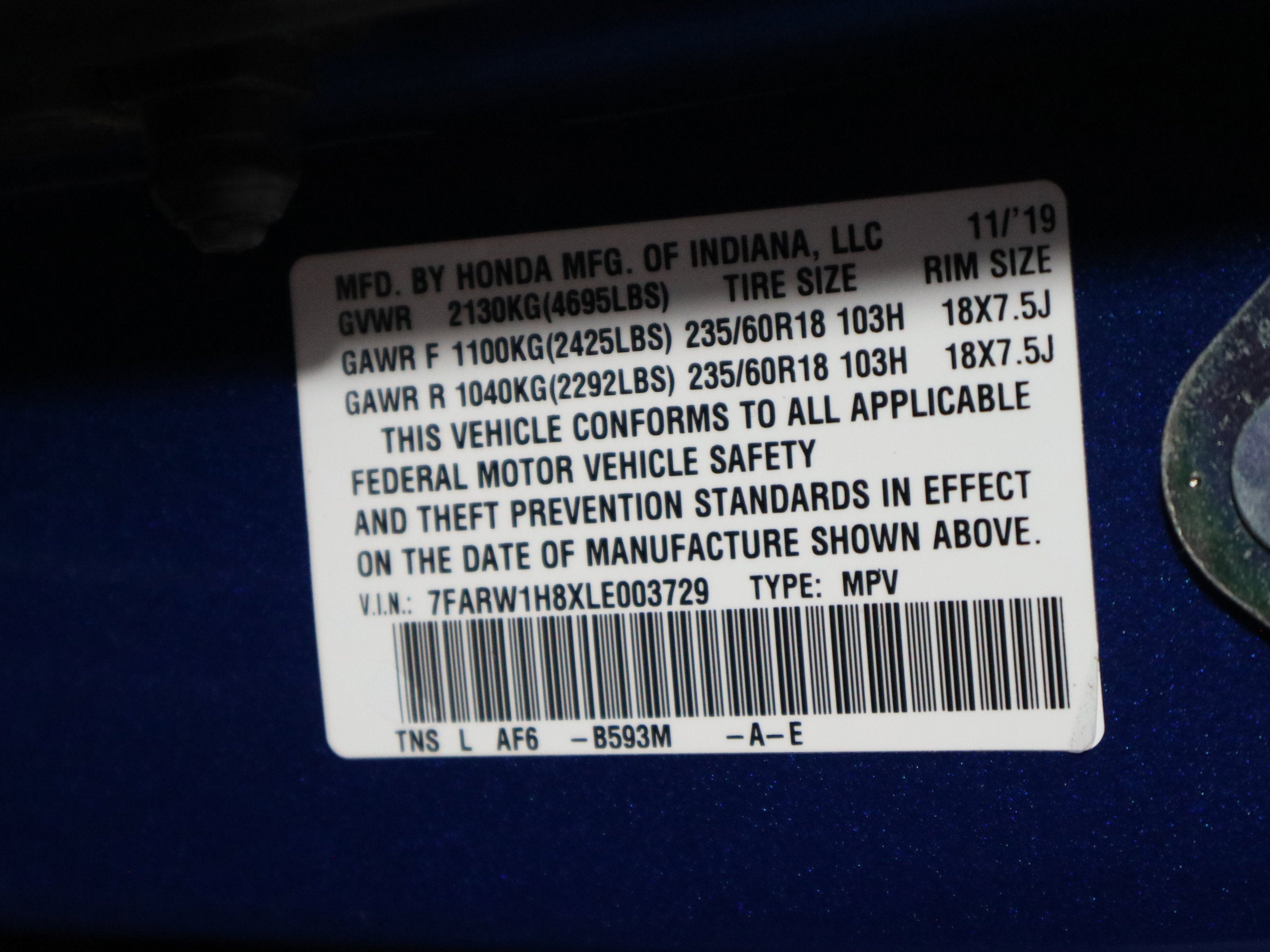 2020 Honda CR-V EX-L