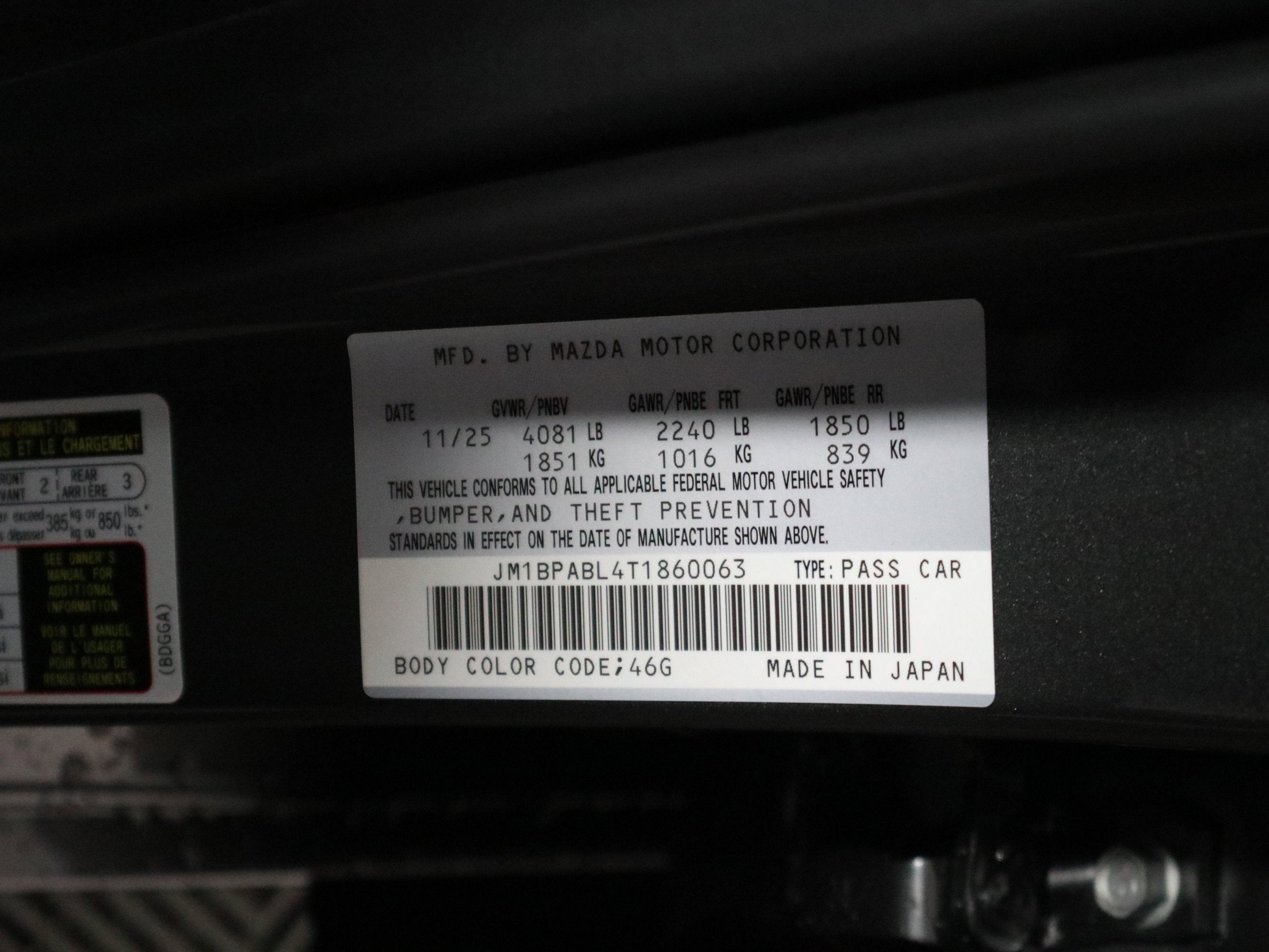 2026 Mazda Mazda3 Sedan 2.5 S Select Sport