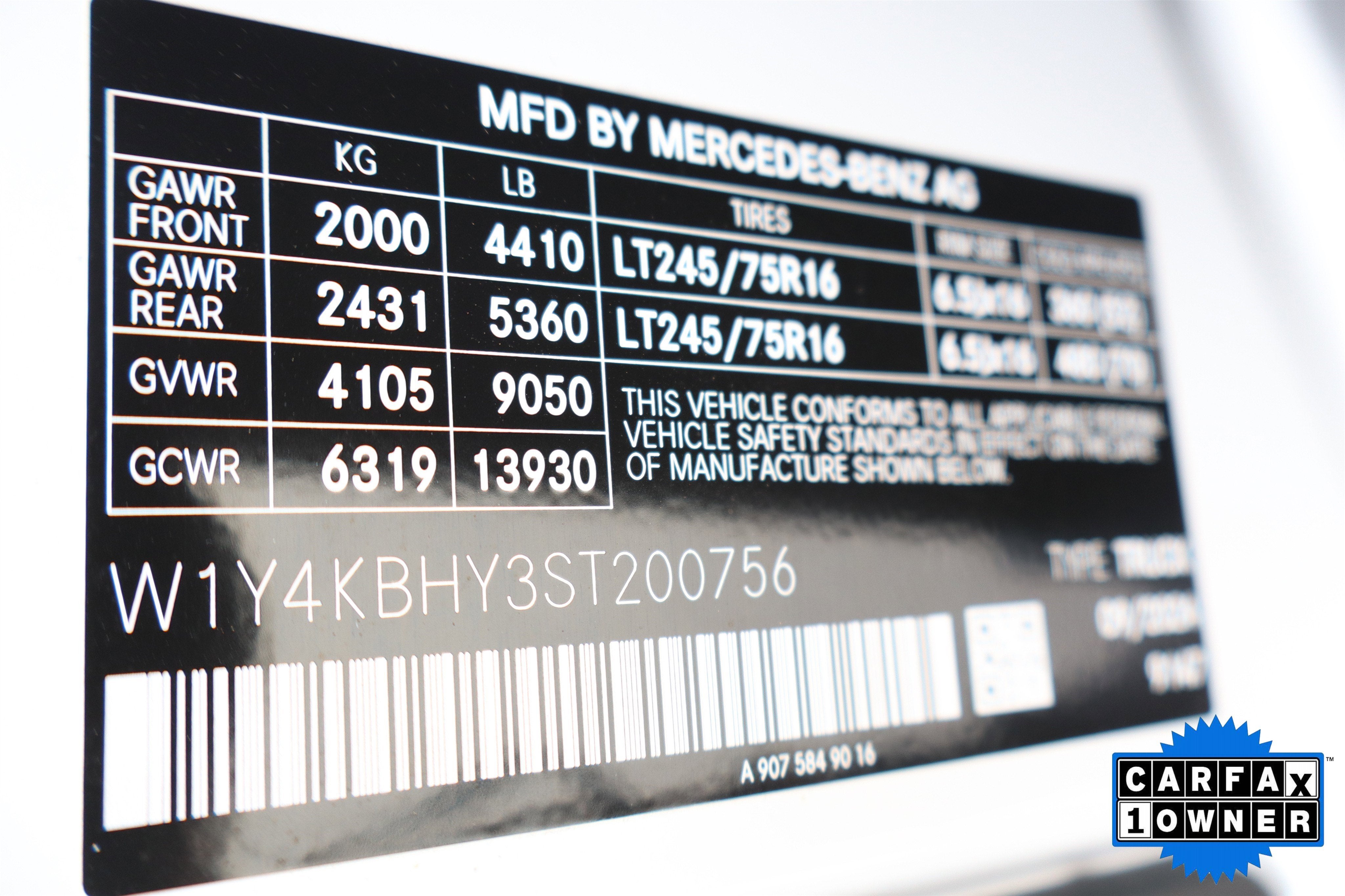 2025 Mercedes-Benz Sprinter Cargo Van Cargo 144 WB