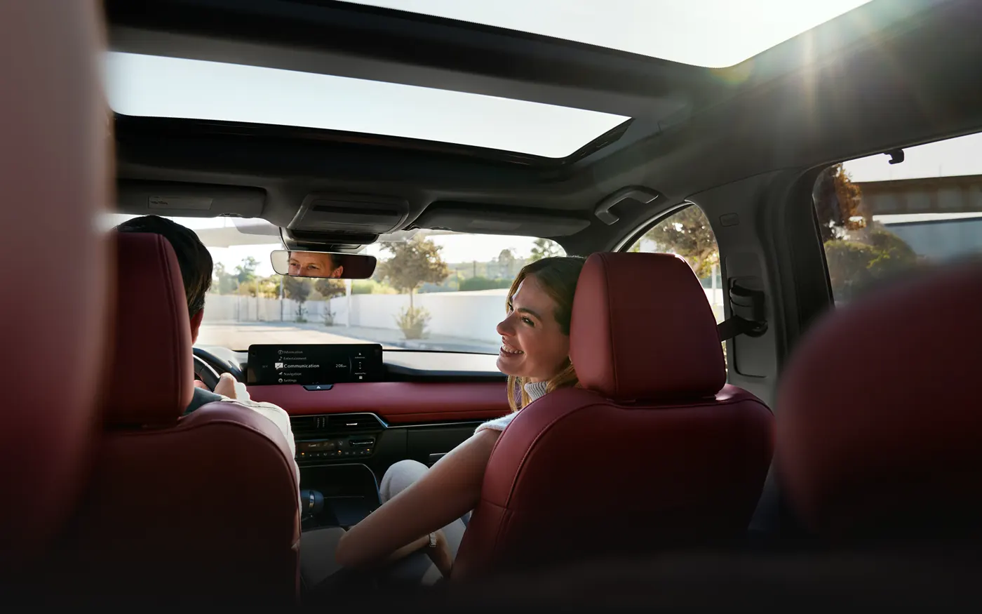 Friends riding in the 2-row 2027 Mazda CX-90 | Davis-Moore Mazda in Wichita KS