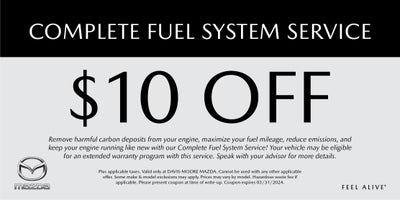$10 Off Complete Fuel System Service